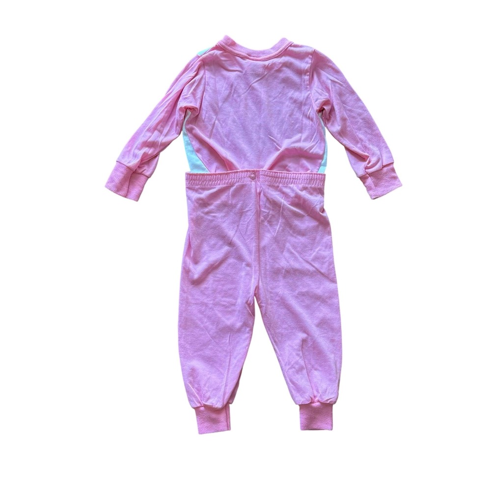 VIntage Carter's Pink Pajamas 2T Bicycle Girls Graphic Long Sleeve Sleep Set - Picture 4 of 4